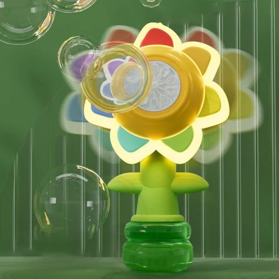 Генератор мыльных пузырей в форме подсолнуха с подсветкой Seven COLOR FLOWER | Зображення 2