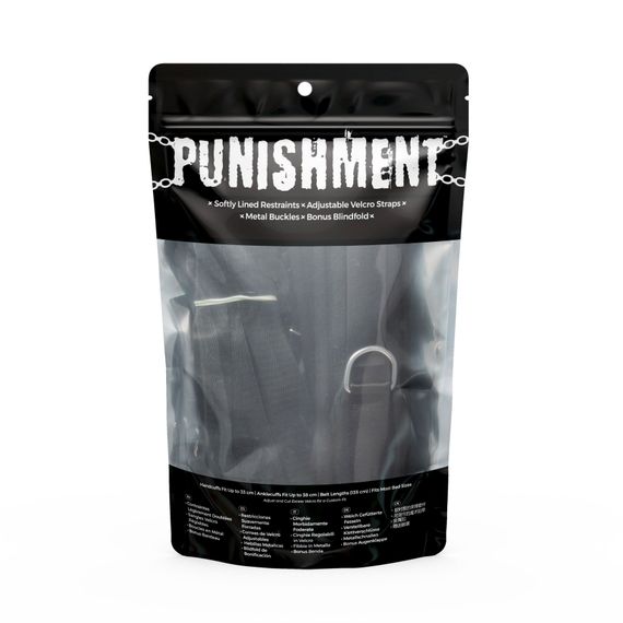 Розтяжка на ліжко Punishment - 5-Piece Bed Restraint Kit - Black | Зображення 5
