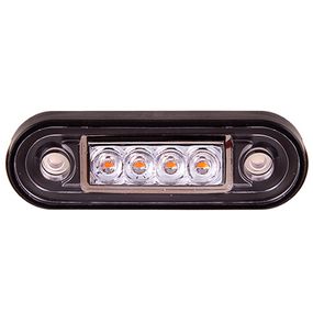 Повторювач габариту (палець подвiйний) 4 LED 12/24V жовтий