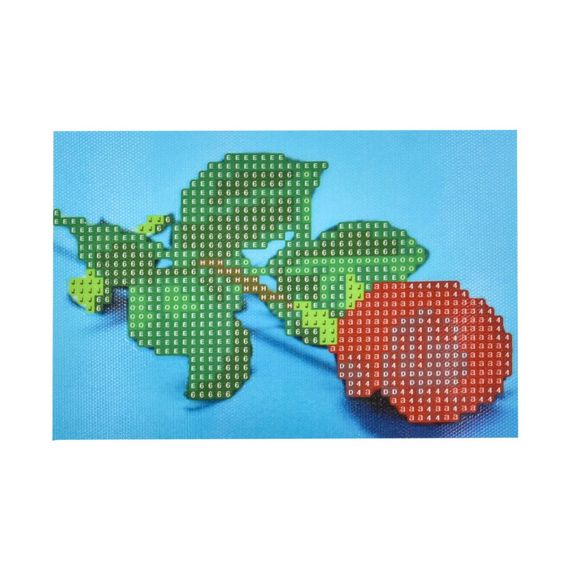 Алмазная мозаика "Роза в голубой нежности" YAB14429, 10х15 см