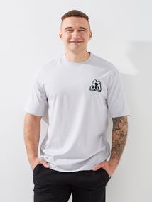 Футболка з принтом чоловіча GENUA G01222-0038 S Світло-сірий shop (2000999392542)