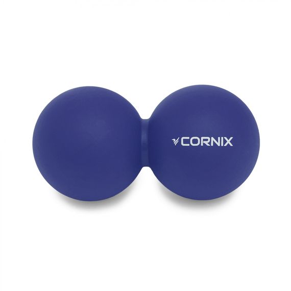 Масажний м'яч подвійний Cornix Cornix Lacrosse DuoBall 6.3 x 12.6 см XR-0109 Navy Blue