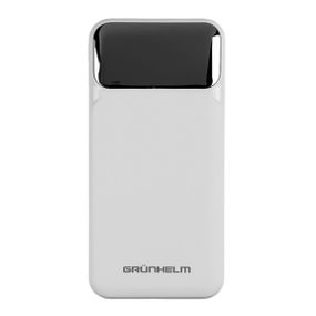 Power Bank - Портативна батарея 10.000 mAh. білий - GP-10WQC швидка зарядка 22.5W GRUNHELM