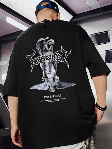 Футболка з ДТФ принтом (оверсайз)