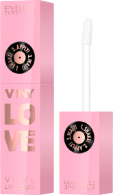 Косметика EVELINE Vinylove вінілова помада, 4 мл 01 Pinky