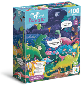 Пазл Dodo Шукай і знаходь Країна динозаврів, 100 елементів (300669)