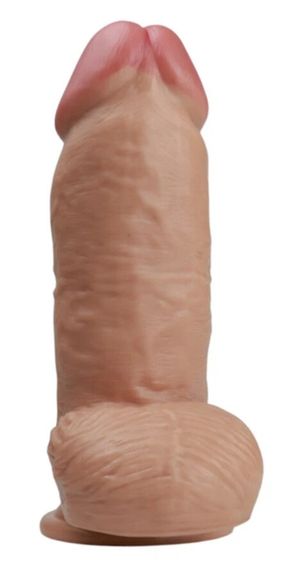 Фалоімітатор гігантський OYO YQM-019 з мошонкою та присоскою, тілесний Sex Aura | Зображення 2