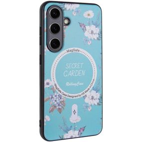 TPU+PC чохол Secret Garden with Magnetic Fit для Samsung Galaxy S23 FE Mint