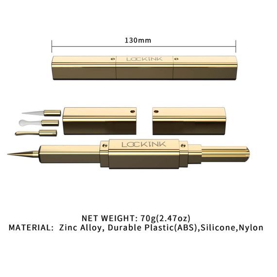 Ексклюзивний тиклер LOCKINK 5-head Flirting Tickler — Golden з п'ятьма насадками sexstyle | Зображення 7