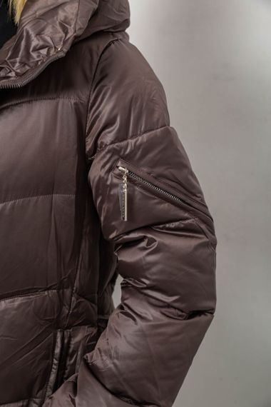 Куртка женская зимняя, цвет шоколадный, 244R5612 | Зображення 6