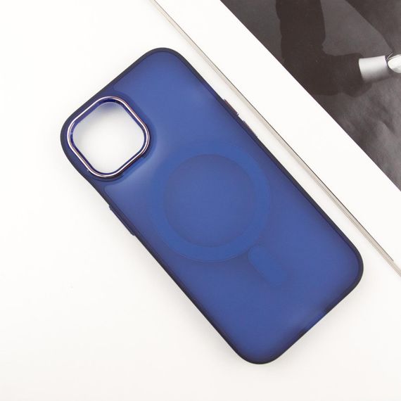 Чохол TPU+PC Lily with MagSafe для Apple iPhone 15 (6.1") Deep Navy | Зображення 2