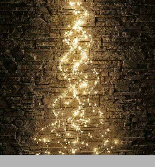 Гірлянда Кінський хвіст Роса 20 ниток по 2м 400 LED USB 8 режимів Теплий білий (47714-701_259)