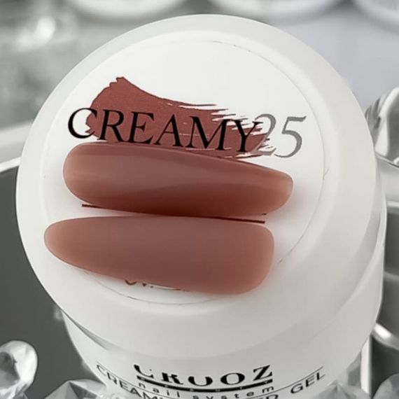 Гель для нарощення нігтів Crooz Creamy gel 25 (нюдово-рожевий) 15мл