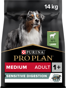 Сухий корм для собак Purina PRO PLAN Medium Adult 1+ Sensitive Digestion з ягням 3кг