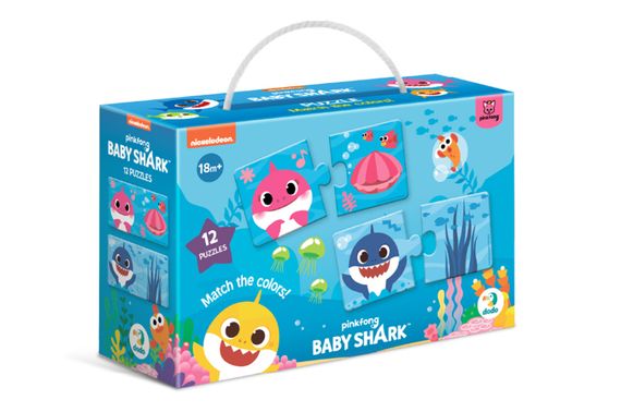 Пазли Дуо 200586 "Baby Shark: З'єднай кольори" DoDo