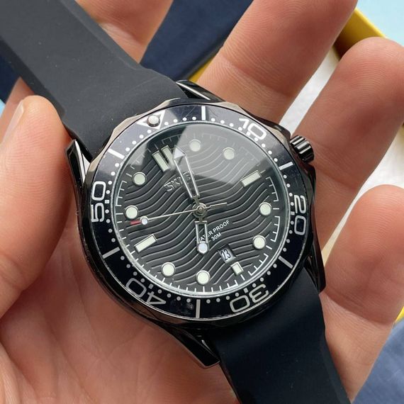Чоловічий годинник Skmei 9276PBKBK Black-Black Silicone Strap | Зображення 4