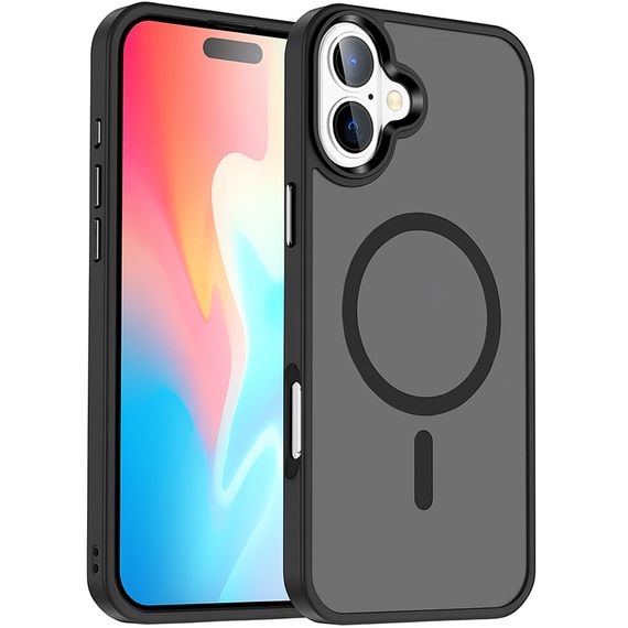 Чохол Ummi Colorful with Magnetic Fit для Apple iPhone 16 Plus (6.7") Чорний / Black
