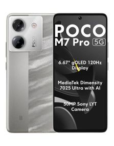Смартфон POCO M7 Pro 5G 8/256GB Silver (adapter)