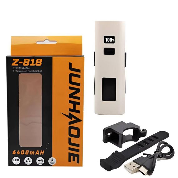 Велоліхтар Z-818 2x3W+COB (white+red) з Power Bank (6400mAh) | Зображення 4
