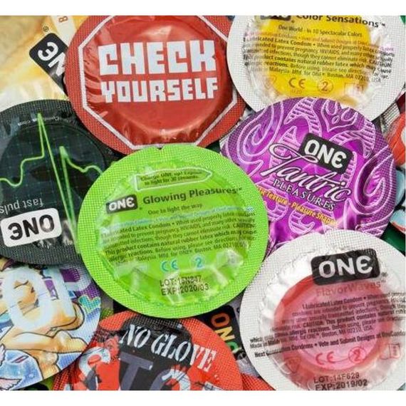 Набор латексных презервативов One Super Studs с точечным рельефом (цена за 5 шт.) sexstyle | Зображення 1