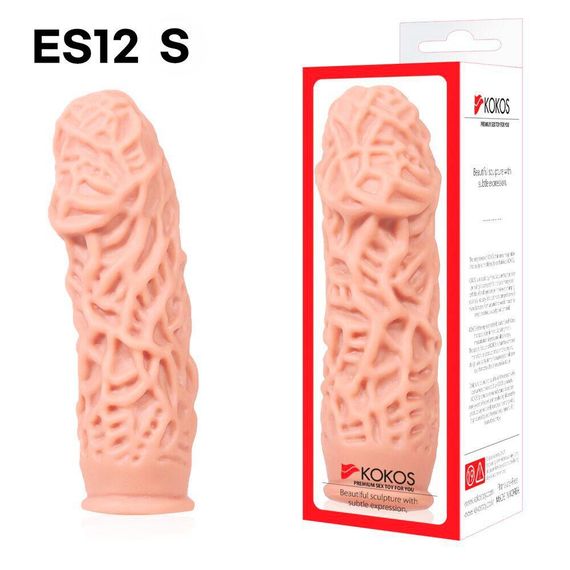 Насадка на член Kokos Extreme Sleeve ES.12 размер S, утолщающая, стимулирующий рельеф Sex Aura | Зображення 3