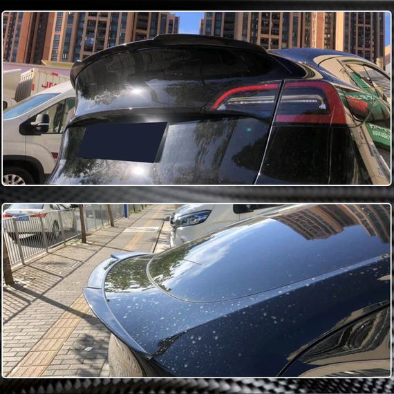 Спойлер Сухой Карбон V7 (2020-2023) для Tesla Model Y 2020- гг | Зображення 4