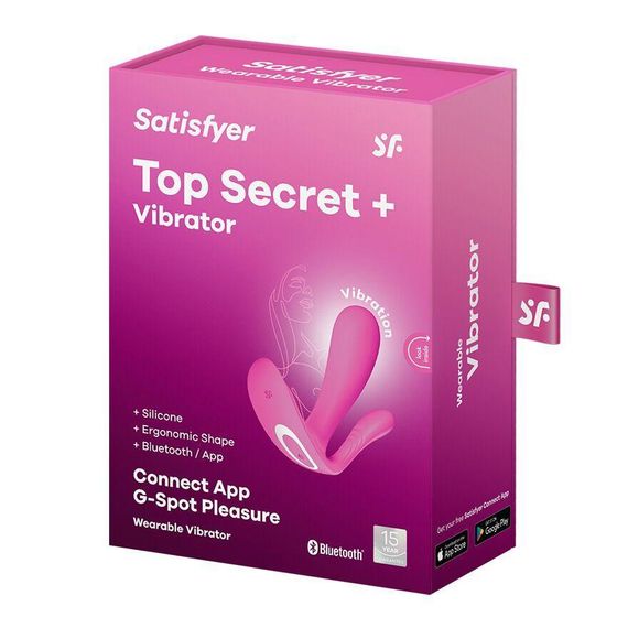 Смарт-вибратор в трусики Satisfyer Top Secret Pink вагинально-клиторальный, 2 мотора Sex Aura | Зображення 6