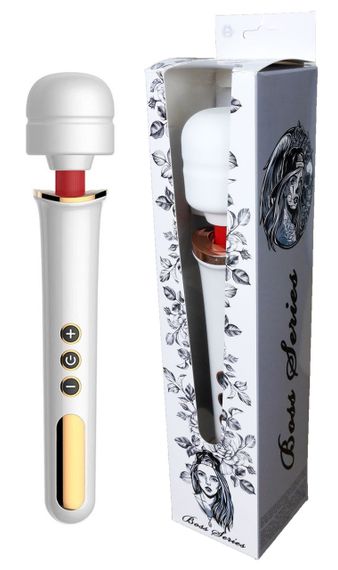Вибромассажер Boss Series - Massager Super Powerful USB White 10 Function, BS2200011 sexstyle