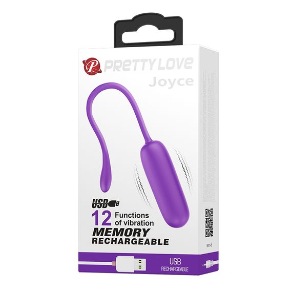 Віброяйце - Pretty Love Joyce Vibrating Egg Purple | Зображення 1