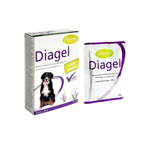 Mervue Diagel Dogs Харчова добавка Діагель для собак великих порід 4х20 гр.