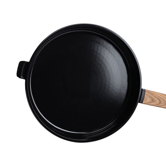 Алюмінієва сковорода з керамічним покриттям антипригарним 3,2 л Ø 28 см чорна MGC HP-4-459B | Зображення 1