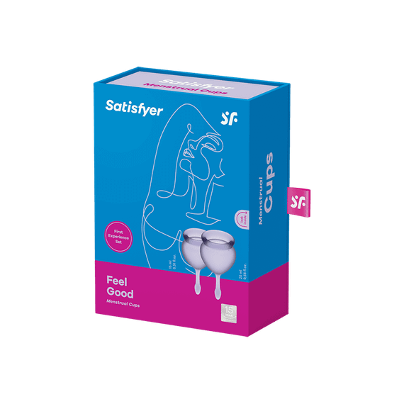 Набір багаторазових менструальних чаш Satisfyer Feel good медичний силікон, 15 мл та 20 мл sexstyle | Зображення 2