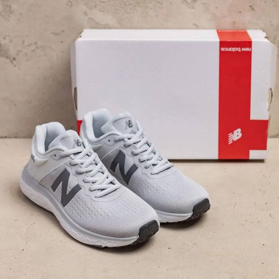 Кросівки New Balance весна/літо матеріал текстиль колір світло сірий, білий | Зображення 4