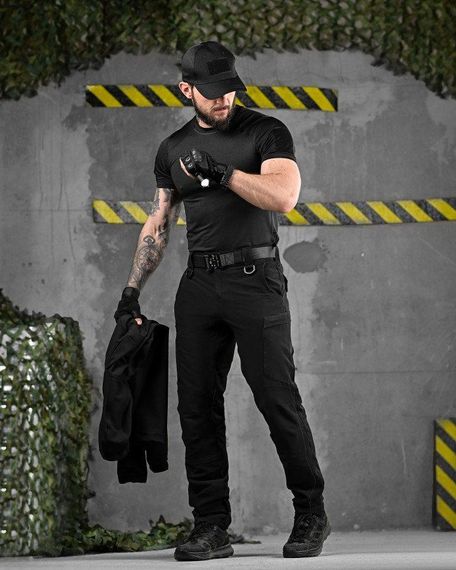 Літній тактичний костюм 8в1 TIRAN чорний ДЛ6514 | Зображення 2