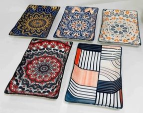 Тарілка овальна Olens Тригір'я 102-613 21.5х13 см