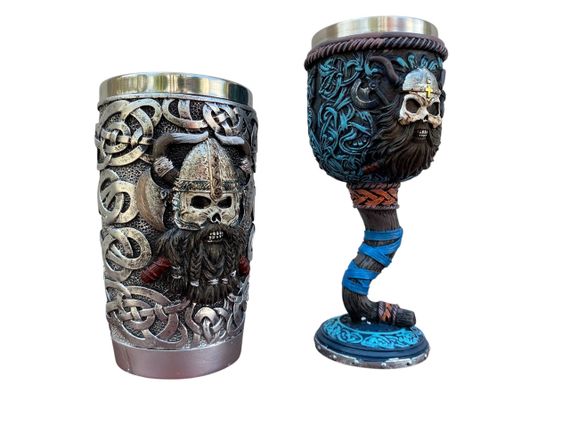 Подарунковий набір Стакан і Келих 3D Вікінг Молот Тора | Зображення 1