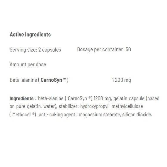 Карнозин Amix Nutrition CarnoSyn 100 Caps | Зображення 1