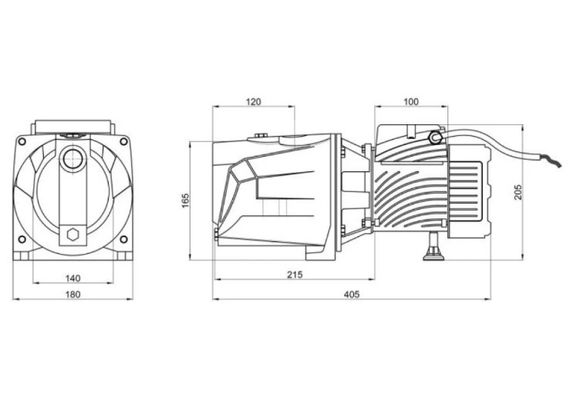 Насос поверхневий відцентровий Pumpman TJSW/10M Нmax 34 м Qmax 4,2 куб.м 0,75 кВт (CV029757) | Зображення 1