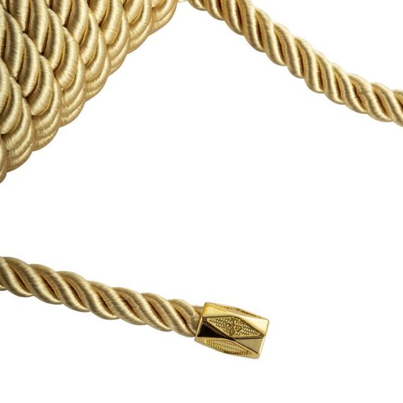 Мотузка для шибарі LOCKINK SEVANDA Shibari Pratice Rope, золотиста, 8 м, нейлон+бавовна | Зображення 1