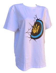 Футболка 4Profi з принтом "Щит с Гербом"  Біла размір L