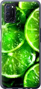 Чохол на Oppo A52 Зелені часточки лимона "852u-1930-2448"