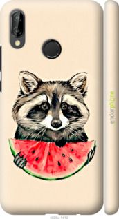 Чохол на Huawei P20 Lite Єнотик з кавуном "4605m-1410-2448"