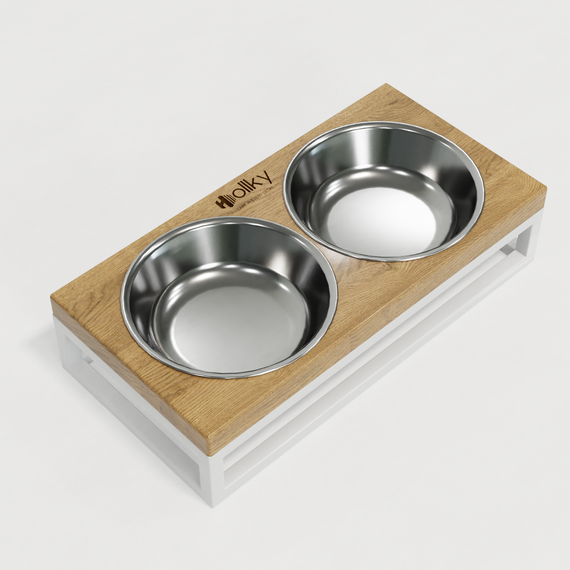Миски на подставке для маленьких собак и котов Hollky Base XS (2 × 0,25 л) BXS-28145-WHNT | Зображення 16