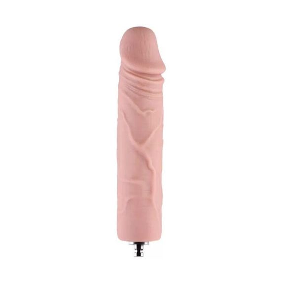 Силіконовий фалоімітатор для секс-машин Hismith 7" Silicone Dildo, система KlicLok Sex Aura | Зображення 1