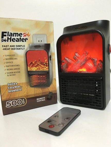 Портативный обогреватель с пультом Flame Heater (500 Вт) Экономный | Зображення 2
