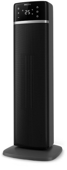 Тепловентилятор Philips 5000 Series, 20м2, 2000Вт, електр. упр-ння, 58 х 19.6 х 21.2см, керамічний, дисплей,Wi-Fi, чорний (CX5120/11) | Зображення 1