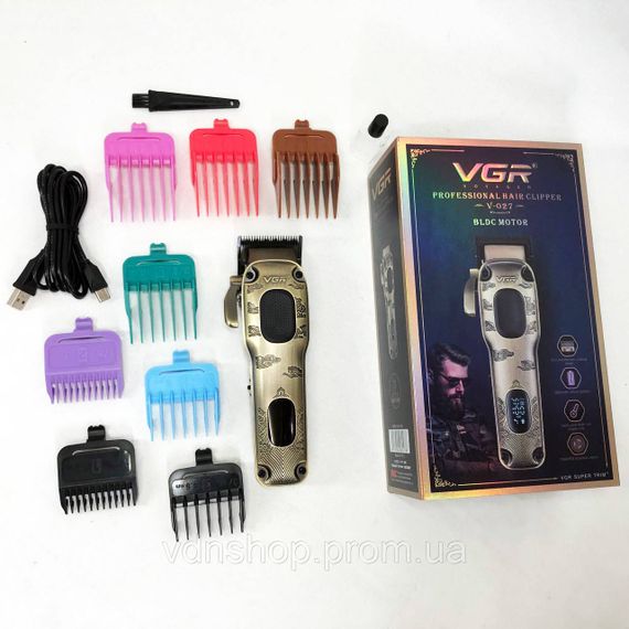 Универсальный тример для стрижки и бритья VGR V-027, Универсальный триммер для мужчин GF-10 | Зображення 6