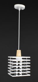 Люстра підвісна LOFT на 1 лампочку 27787 Білий 30-100х16х16 см.