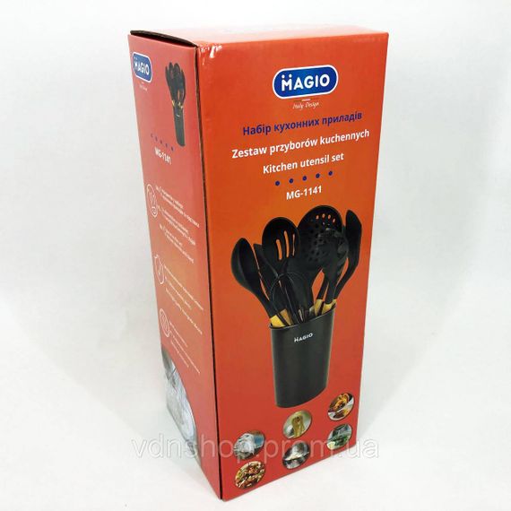 Кухонне приладдя з тефлоновим покриттям, Кухонний комплект з силікону, Силіконові аксесуари для кухні OZ-64 | Зображення 8