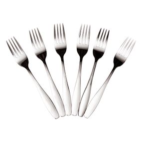 Набір столових виделок 6 штук з нержавіючої сталі 20 (см) Срібло HP-8-18